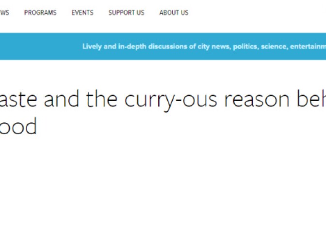 A headline that shows sometimes you get it just right - "The Science of Taste and the Curry-ous Reason Behind Why Indian Food Tastes So Good"