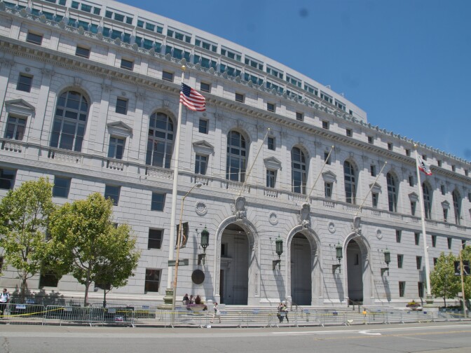 The California Supreme Court building.
