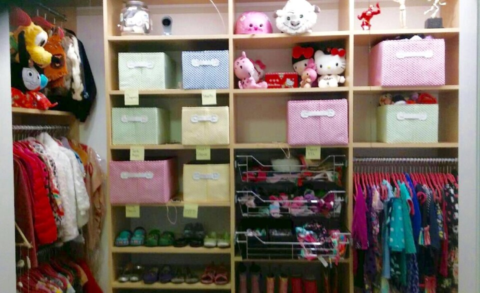 AFTER: Following Tori Springer's advice, the stuffed animals of Alex Cohen's daughter now live in carefully labeled baskets and boxes.