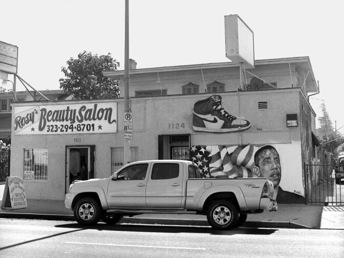 Berger said this photo, from King Boulevard in 2009, still stands out to her because of the image of then-President Barack Obama. She said she noticed images of Obama throughout her travels documenting streets named after Martin Luther King Jr. around the country.