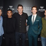 NEW YORK, NY - OCTOBER 25:  (L-R) Jon Kilik, Beulah Koale, Jason Hall, Miles Teller and Adam Schumann attend a screening of DreamWorks and Universal Pictures' "Thank You for Your Service"  hosted by The Cinema Society at The Landmark at 57 West on October 25, 2017 in New York City.  (Photo by Jamie McCarthy/Getty Images)