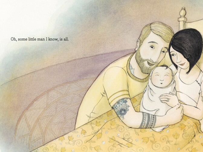 "Tell me a Tattoo Story" by Allison McGhee and illustrations by Eliza Wheeler.