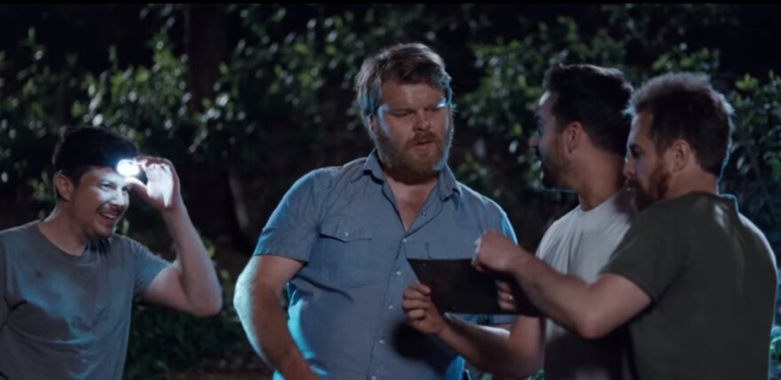 A screen grab from YouTube of a scene from 'Digging for Fire.'