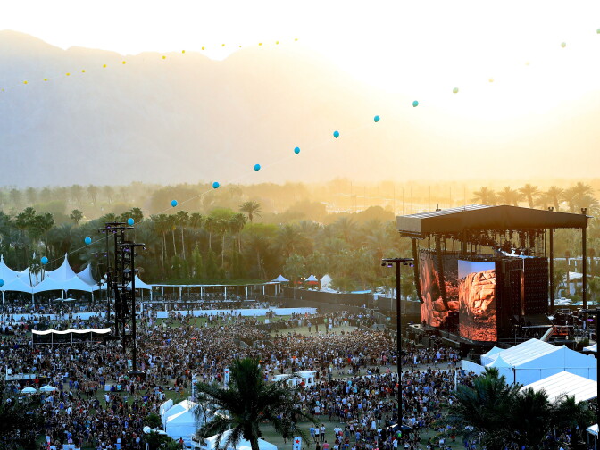 INDIO, CA - APRIL 15:  An aerial view of the Empire Polo Club during the 2017 Coachella Valley Music And Arts Festival  on April 15, 2017 in Indio, California.  (Photo by Neilson Barnard/Getty Images for Coachella)
