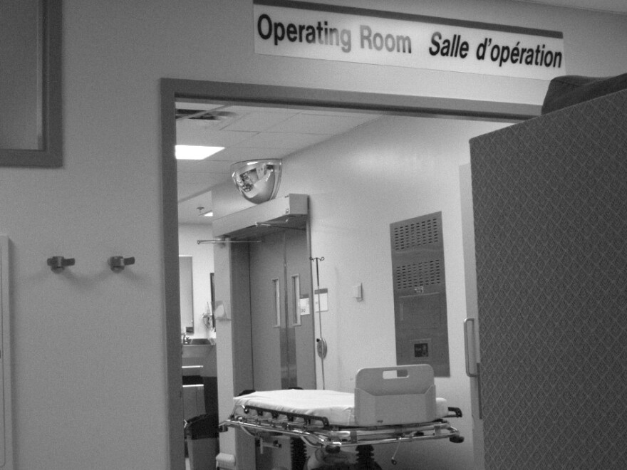Entrance to an operating room