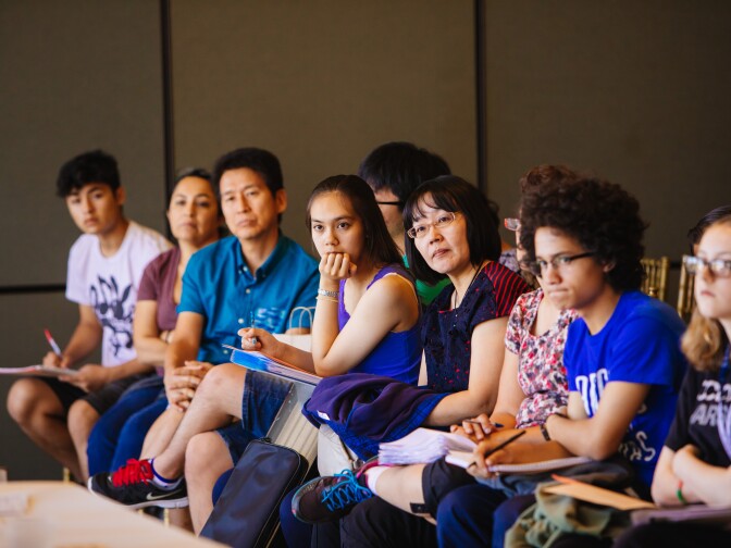 About 500 students, parents, and teachers attended the 2017 Spotlight Academy at The Music Center. 