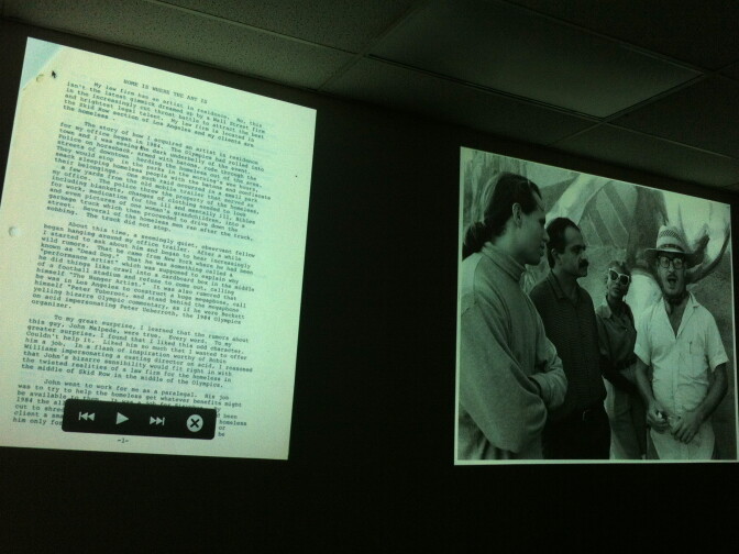 Planning documents, archival photos and video will project on the museum's walls as attendees browse the books.