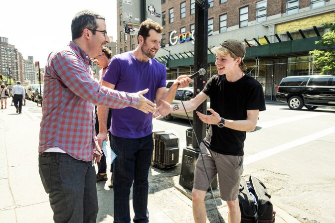 John Oliver is the special guest on Billy Eichner's "Billy On The Street."