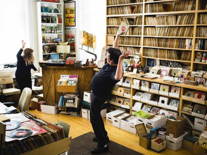 Musicians Miriam Linna and Billy Miller run the independent label Norton Records. They also collect some records on occasion.