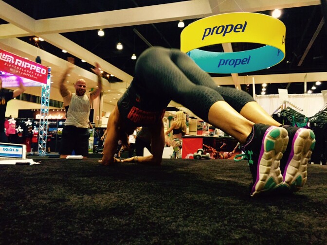 2015 Idea World Fitness and Nutrition Expo at the L.A. Convention Center.
