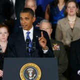 President Barack Obama speaks about veteran employment programs at the Washington Navy Yard, on August 5, 2011.