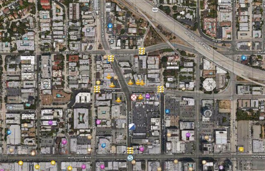 Saturday's gas leak occurred near the intersection of Yucca Street and Cahuenga Boulevard around 11:30 a.m.