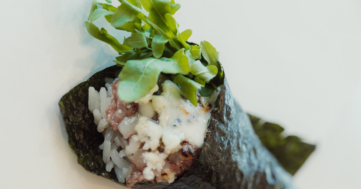 The iconic Father's Office Burger, now in a hand roll. Say what?