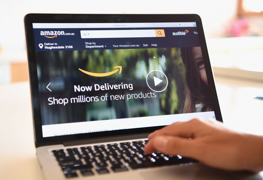 DANDENONG, AUSTRALIA - DECEMBER 05:  The Amazon website is seen on December 5, 2017 in Dandenong, Australia. Amazon has ended months of speculation by launching its local website overnight. The online retail giant has started taking orders and shipping products from its 'fulfilment centre' in Dandenong South, offering massive discounts on millions of items across more than 20 categories including electronics, toys, clothing, beauty and accessories.  (Photo by Quinn Rooney/Getty Images)