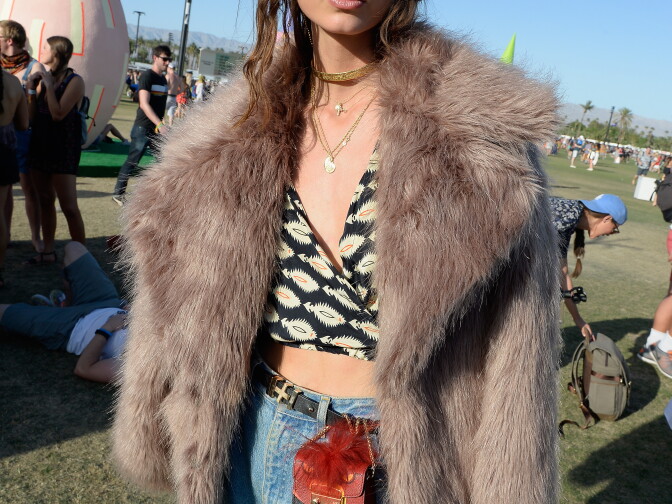 INDIO, CA - APRIL 15:  A festivalgoer attends day 2 of the 2017 Coachella Valley Music & Arts Festival Weekend 1 at the Empire Polo Club on April 15, 2017 in Indio, California.  (Photo by Matt Cowan/Getty Images for Coachella)