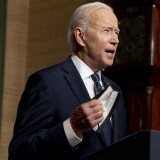WASHINGTON, DC - APRIL 14: U.S. President Joe Biden removes his mask to speak from the Treaty Room in the White House about the withdrawal of U.S. troops from Afghanistan on April 14, 2021 in Washington, DC. President Biden announced his plans to pull all remaining U.S. troops out of Afghanistan by September 11, 2021 in a final step towards ending America’s longest war. (Photo by Andrew Harnik-Pool/Getty Images)