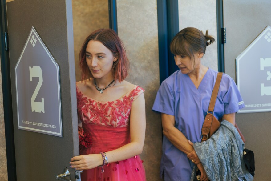 Saoirse Ronan and Laurie Metcalf in a scene from "Lady Bird.'