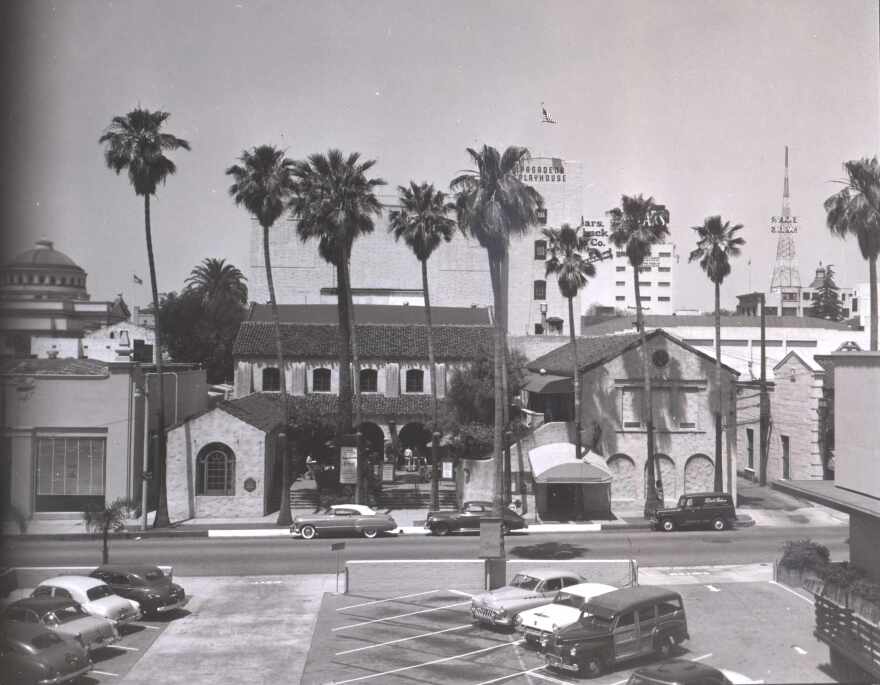 A vintage image of the Pasadena Playhouse which opened in 1925.