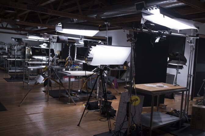 Shooting stations at BuzzFeed's Tasty headquarters in Hollywood, California.