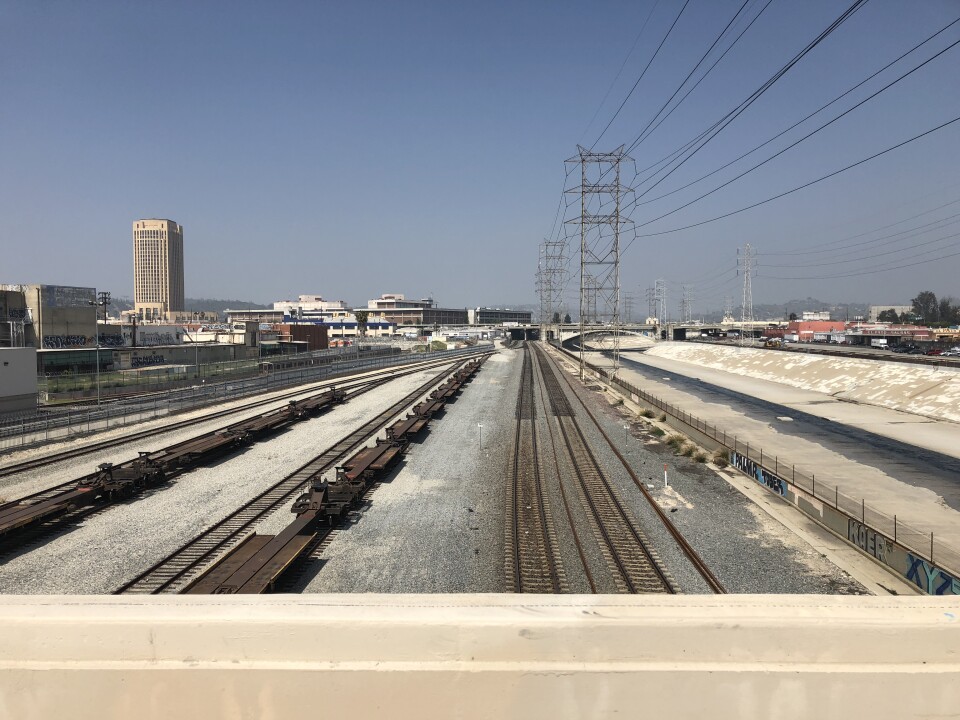View from the first street brige.