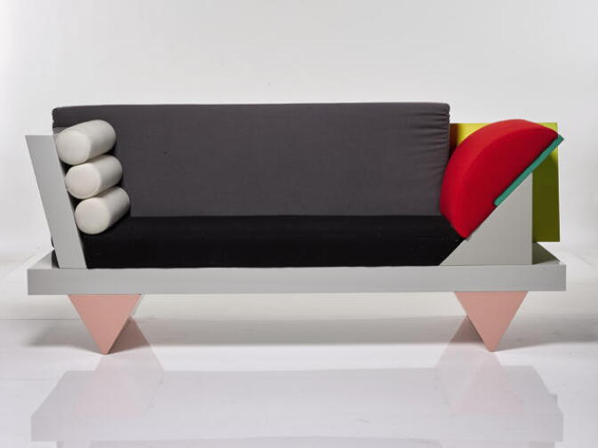 "Big Sur Sofa" by Peter Shire in David Bowie's art collection to be auctioned off by Sotheby's
