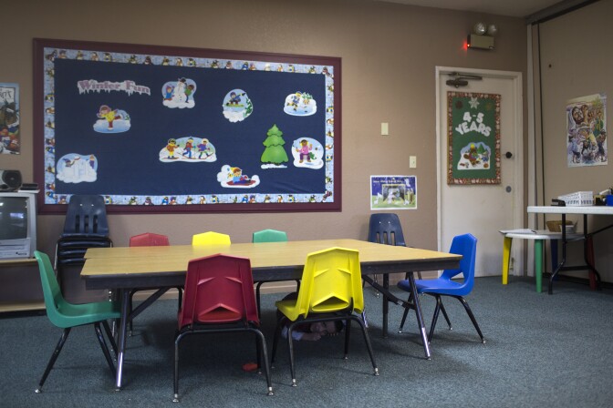 San Bernardino mass shooting victim Michael Wetzel and his wife taught Sunday school in this classroom once a month.