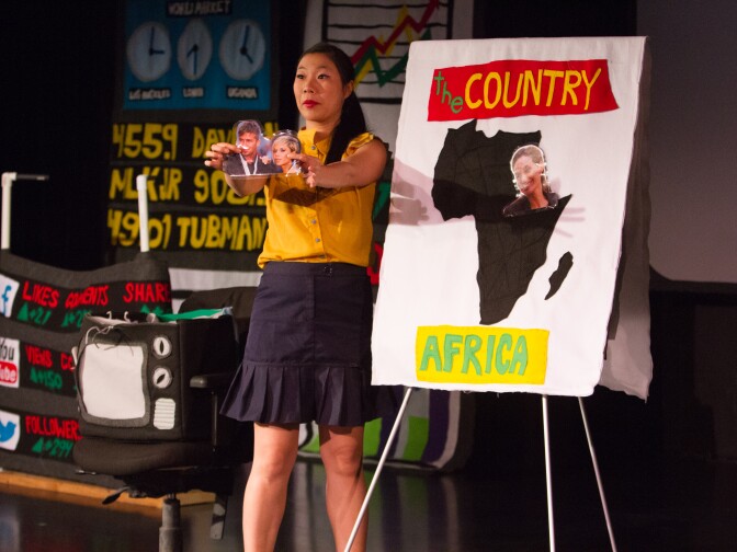 Kristina Wong performs her show "The Wong Street Journal."