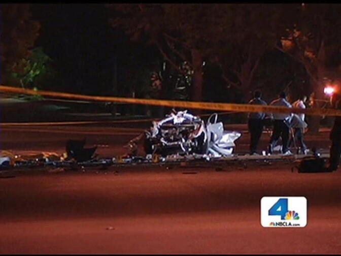 A Newport Beach crash that killed five Irvine teens on Monday, May 27, 2013.