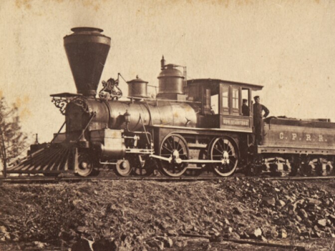Alfred A. Hart, “Locomotive ‘Gov. Stanford,’” ca. 1865.