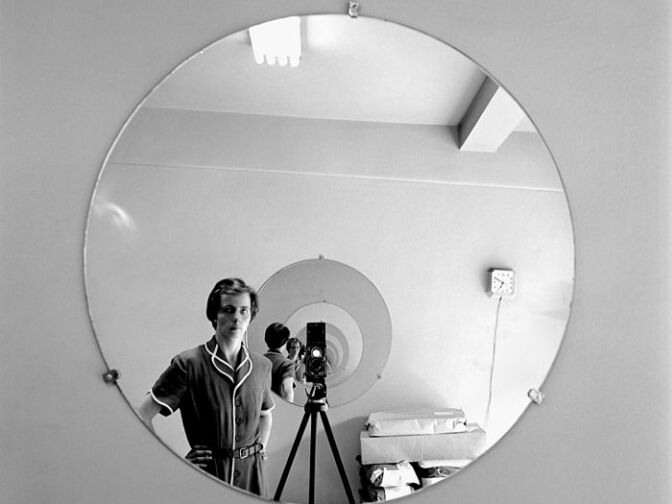 A Vivian Maier self-portrait. She's the subject of the new biography by Pamela Bannos, "Vivian Maier: A Photographer’s Life and Afterlife"