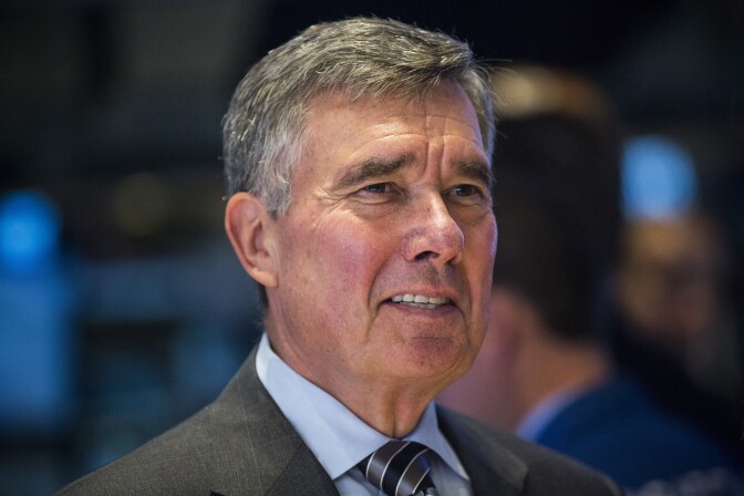 NEW YORK, NY - AUGUST 05:  U.S. Customs and Border Protection Commissioner Gil Kerlikowske visits the floor of the New York Stock Exchange to ring the closing bell on the afternoon of August 5, 2014 in New York City. The Dow fell over 180 points during intraday trading.  (Photo by Andrew Burton/Getty Images)