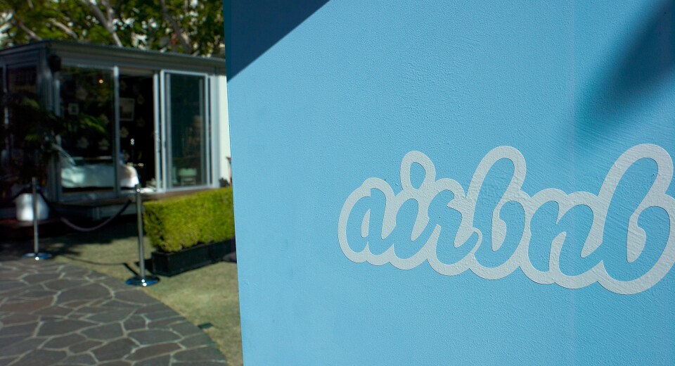 A general view of atmosphere is seen at Airbnb's Hello LA event at The Grove on September 30, 2013 in Los Angeles, California.