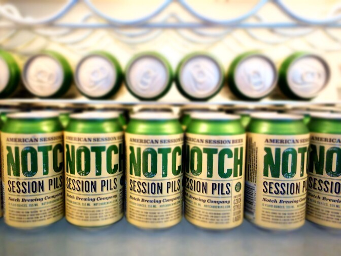 Chris Lohring founded Notch Brewing in 2010. The company's lineup includes a Czech pilsner, a Belgian saison and an India pale ale. All of the brews are session beers — meaning their alcohol by volume, or A.B.V., is less than 5 percent.