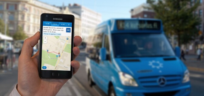 Metro hopes to launch an on-demand van service to fill gaps in the transit system. The transit agency in Helsinki ran a popular program, pictured here, called Kutsuplus. It was shut down after a pilot phase because it was found to be financially unsustainable.