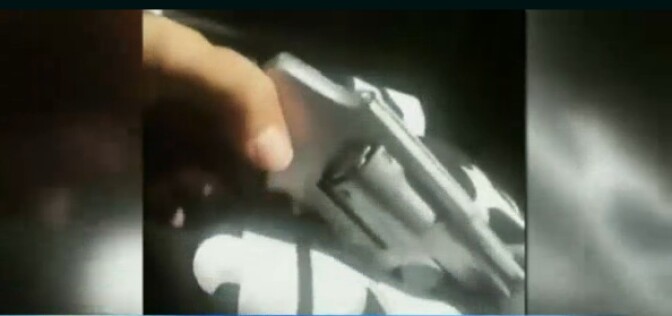 A still from a video that appeared on Instagram was apparently intended as promotion for a rap album, police said.