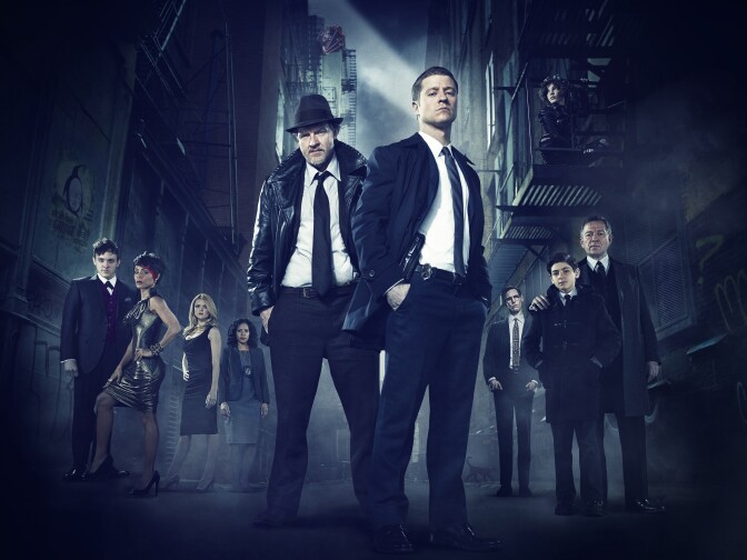 A publicity photo of the cast of "Gotham."