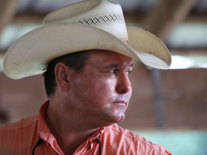 Alex Johns, 42, is the tribe's natural resources director and ranch manager. He's a tribal member, who's been improving the Seminole herd for 17 years. The tribe has about 10,000 head of cattle. Johns is also an officer with the Florida Cattlemen's Association. 