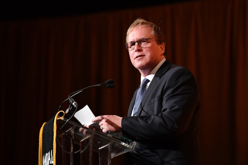 NEW YORK, NY - JANUARY 08:  Brad Bird accepts the Best Animated Feature Award for Incredibles 2 during The National Board of Review Annual Awards Gala at Cipriani 42nd Street on January 8, 2019 in New York City.  (Photo by Dia Dipasupil/Getty Images for National Board of Review)