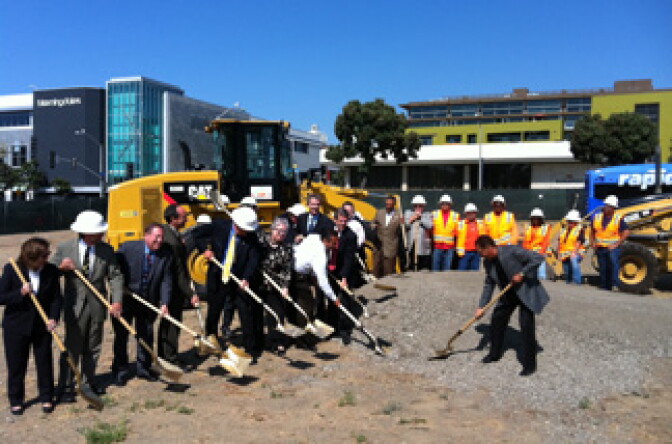Local elected officials, transportation authorities and community stakeholders attended a groundbreaking Monday in Santa Monica for Phase 2 of the Expo Line project which will extend from Culver City to the Westside.