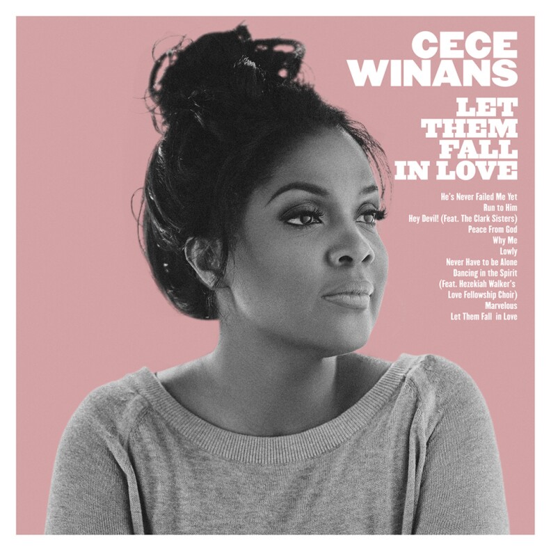 Cover art for the new Cece Winans album, Let Them Fall in Love. We reviewed the single, Lowly. 
