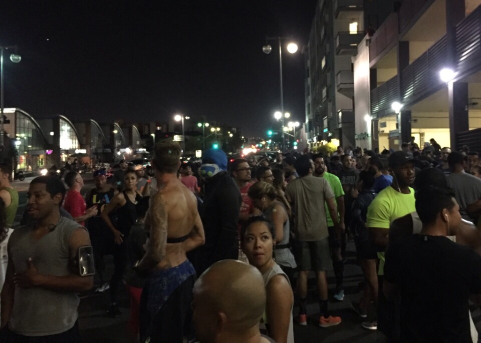 Blacklist LA runners gather in Little Tokyo. 