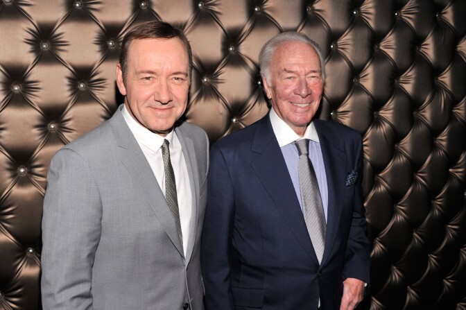 NEW YORK, NY - APRIL 15:  Kevin Spacey and Christopher Plummer attend the 13th annual Monte Cristo Awards at The Edison Ballroom on April 15, 2013 in New York City.  (Photo by Stephen Lovekin/Getty Images)