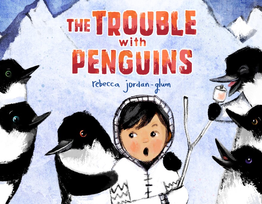 The front cover of the book "The Trouble With Penguins."