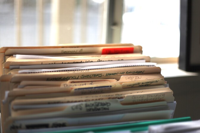 files of folders at Good Shepherd