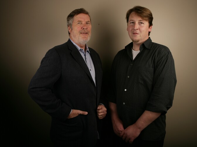 COPS creator/executive producer John Langley and his son Morgan Langley, who is executive producer on the show. 