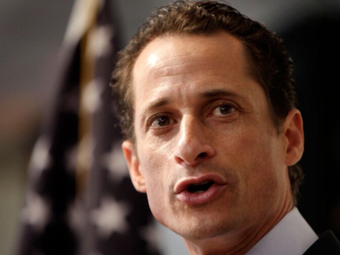 Anthony Weiner speaks to the media during a  news conference in New York, Thursday, June 16, 2011.