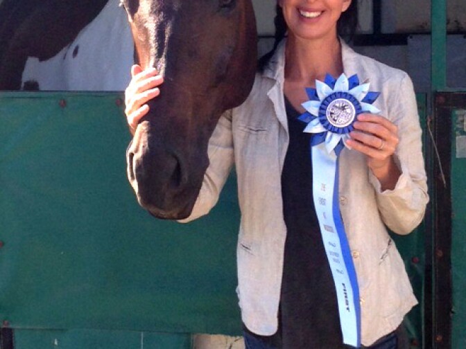 Pamela Robins, with her horse Tuxie, is facing a much larger surgery bill than she expected.  