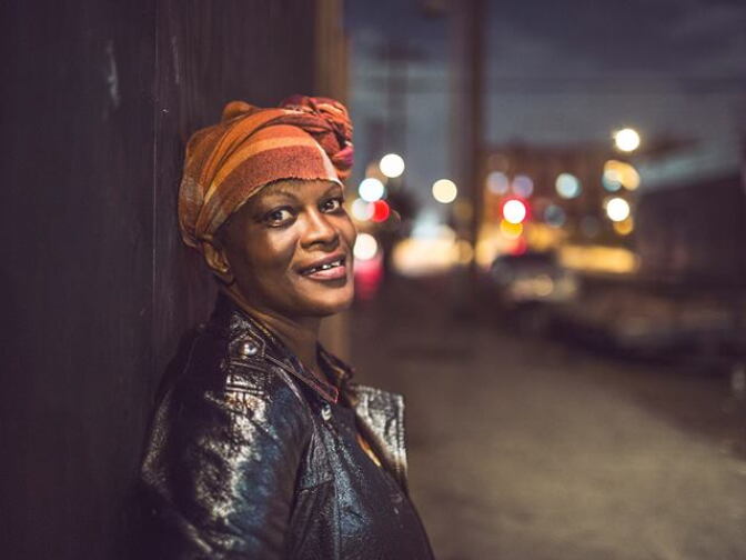 Hwang writes: DM, the self-appointed "Hood Patrol." She walked with me through the dark and seemingly chaotic streets of Skid Row at night. Like an older sister, she watched over me to make sure I was safe. That people weren't going to take advantage of me or harass me.