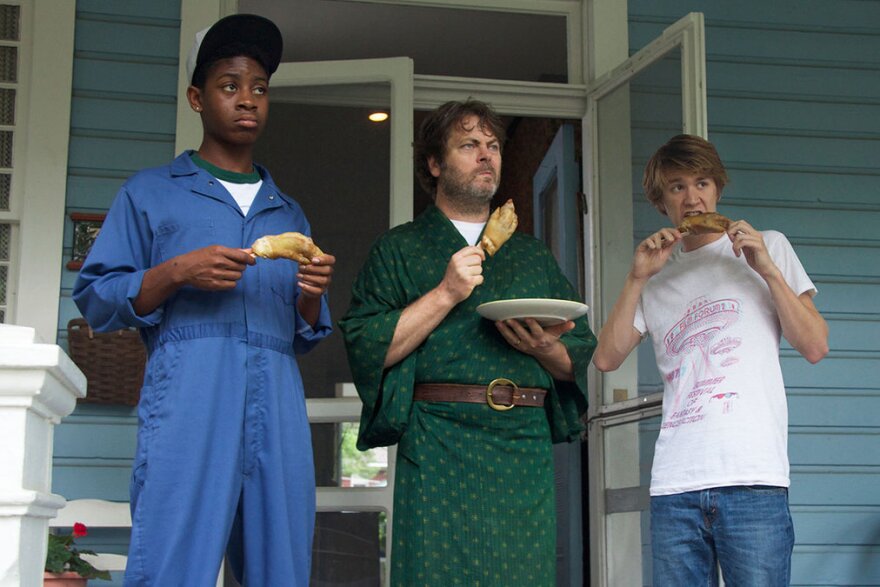 A still from the film "Me and Earl and the Dying Girl."