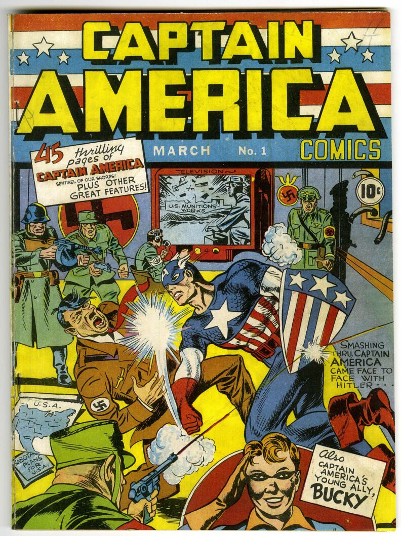 The cover to Captain America #1.